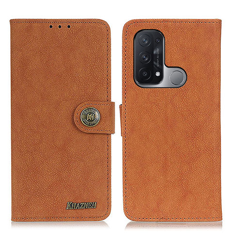 Coque Portefeuille Livre Cuir Etui Clapet A01D pour Oppo Reno5 A Marron