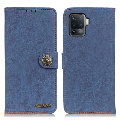 Coque Portefeuille Livre Cuir Etui Clapet A01D pour Oppo Reno5 Lite Bleu