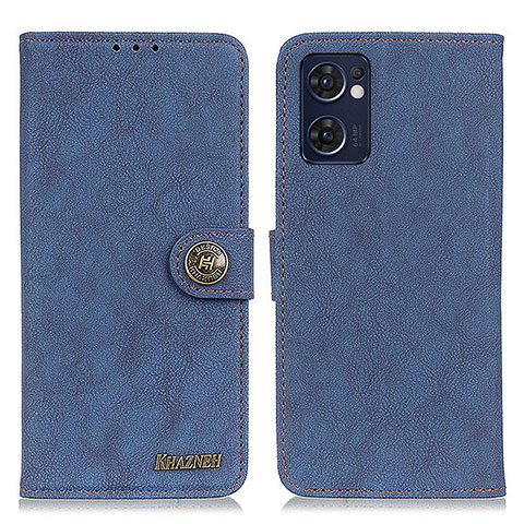 Coque Portefeuille Livre Cuir Etui Clapet A01D pour Oppo Reno7 5G Bleu