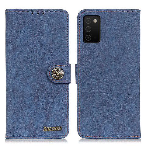 Coque Portefeuille Livre Cuir Etui Clapet A01D pour Samsung Galaxy A02s Bleu