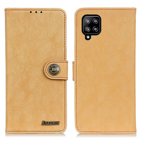 Coque Portefeuille Livre Cuir Etui Clapet A01D pour Samsung Galaxy A22 4G Or