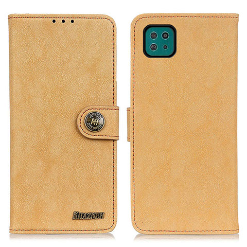 Coque Portefeuille Livre Cuir Etui Clapet A01D pour Samsung Galaxy A22s 5G Or