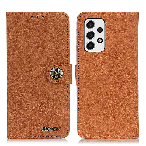 Coque Portefeuille Livre Cuir Etui Clapet A01D pour Samsung Galaxy A53 5G Marron