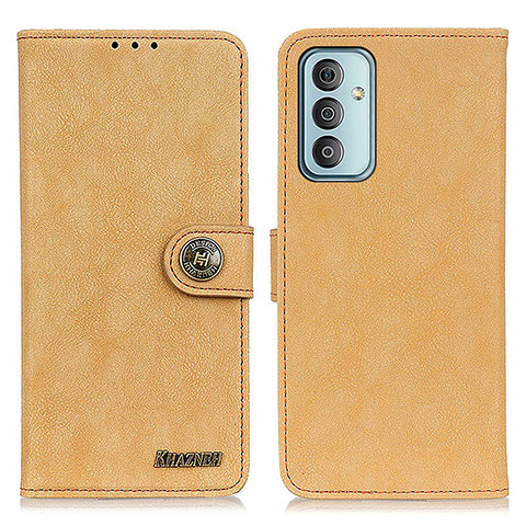 Coque Portefeuille Livre Cuir Etui Clapet A01D pour Samsung Galaxy F23 5G Or