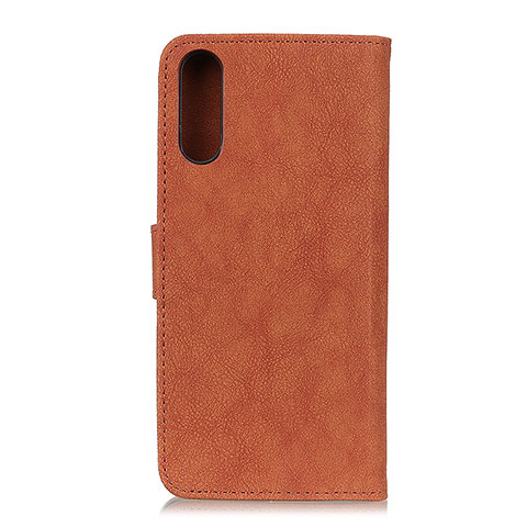 Coque Portefeuille Livre Cuir Etui Clapet A01D pour Samsung Galaxy M02 Marron