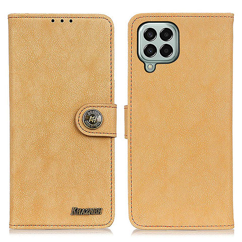 Coque Portefeuille Livre Cuir Etui Clapet A01D pour Samsung Galaxy M33 5G Or