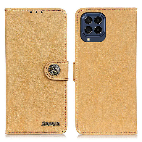 Coque Portefeuille Livre Cuir Etui Clapet A01D pour Samsung Galaxy M53 5G Or