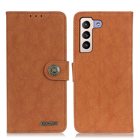 Coque Portefeuille Livre Cuir Etui Clapet A01D pour Samsung Galaxy S23 Plus 5G Marron