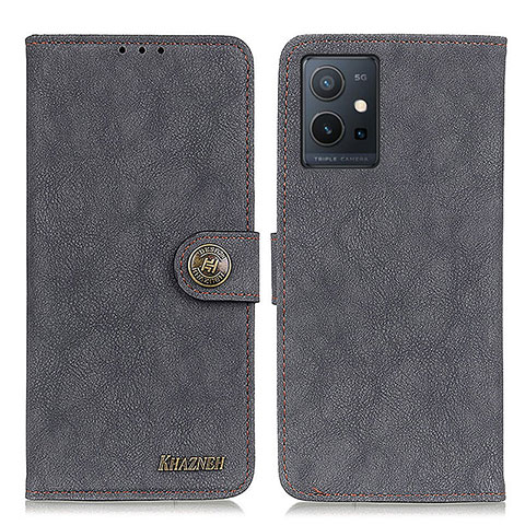 Coque Portefeuille Livre Cuir Etui Clapet A01D pour Vivo Y30 5G Noir