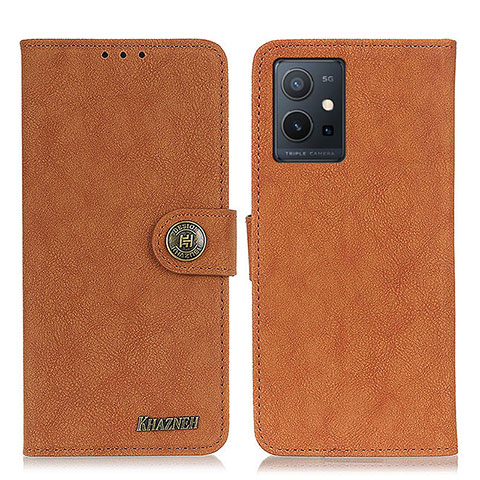 Coque Portefeuille Livre Cuir Etui Clapet A01D pour Vivo Y33e 5G Marron