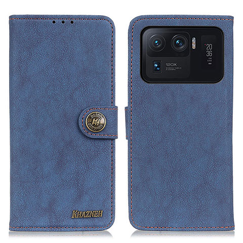 Coque Portefeuille Livre Cuir Etui Clapet A01D pour Xiaomi Mi 11 Ultra 5G Bleu