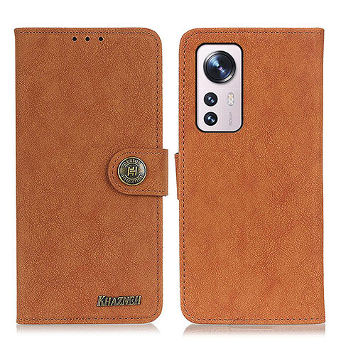 Coque Portefeuille Livre Cuir Etui Clapet A01D pour Xiaomi Mi 12 5G Marron