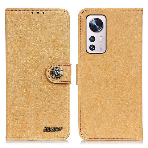 Coque Portefeuille Livre Cuir Etui Clapet A01D pour Xiaomi Mi 12 Pro 5G Or