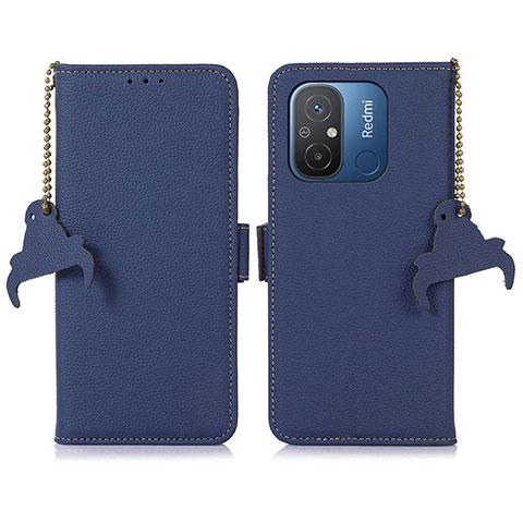 Coque Portefeuille Livre Cuir Etui Clapet A01D pour Xiaomi Redmi 11A 4G Bleu