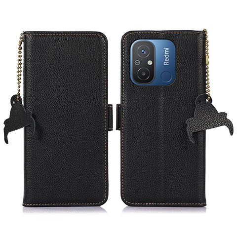 Coque Portefeuille Livre Cuir Etui Clapet A01D pour Xiaomi Redmi 11A 4G Noir