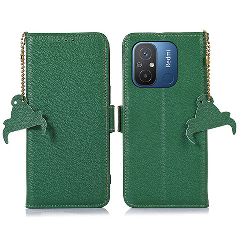 Coque Portefeuille Livre Cuir Etui Clapet A01D pour Xiaomi Redmi 12C 4G Vert