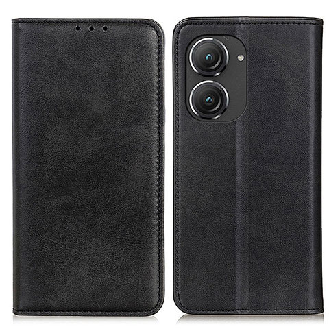 Coque Portefeuille Livre Cuir Etui Clapet A02D pour Asus Zenfone 9 Noir