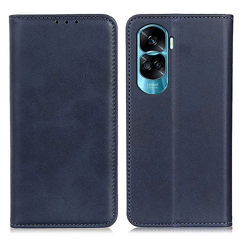 Coque Portefeuille Livre Cuir Etui Clapet A02D pour Huawei Honor 90 Lite 5G Bleu