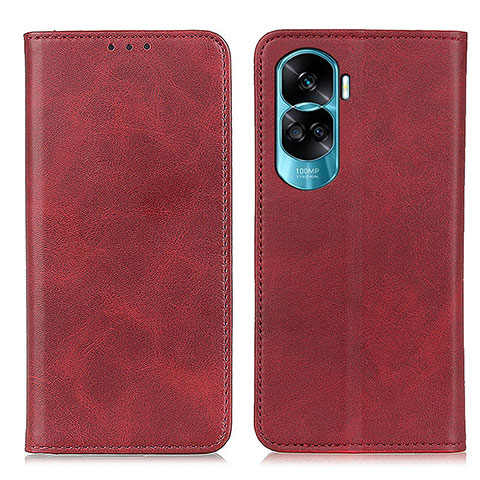 Coque Portefeuille Livre Cuir Etui Clapet A02D pour Huawei Honor 90 Lite 5G Rouge