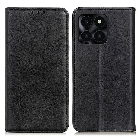 Coque Portefeuille Livre Cuir Etui Clapet A02D pour Huawei Honor X6a Noir