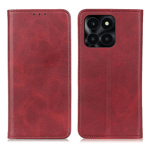 Coque Portefeuille Livre Cuir Etui Clapet A02D pour Huawei Honor X8b Rouge