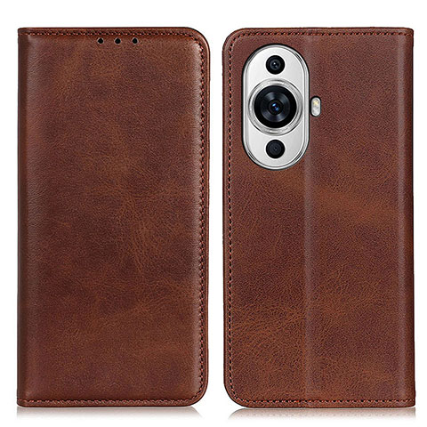 Coque Portefeuille Livre Cuir Etui Clapet A02D pour Huawei Nova 11 Marron