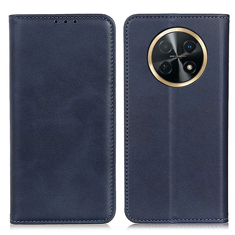 Coque Portefeuille Livre Cuir Etui Clapet A02D pour Huawei Nova Y91 Bleu