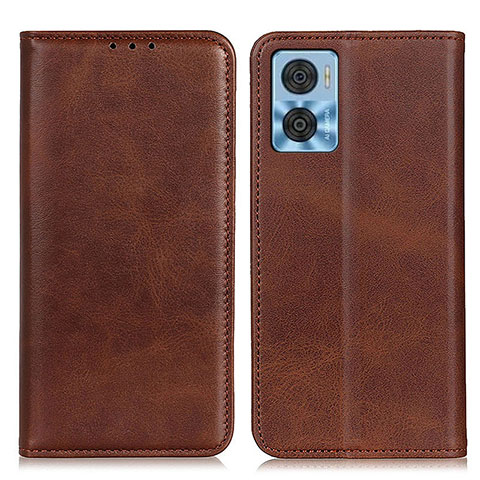 Coque Portefeuille Livre Cuir Etui Clapet A02D pour Motorola Moto E22i Marron