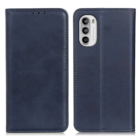 Coque Portefeuille Livre Cuir Etui Clapet A02D pour Motorola Moto Edge (2022) 5G Bleu