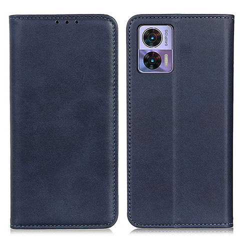 Coque Portefeuille Livre Cuir Etui Clapet A02D pour Motorola Moto Edge 30 Neo 5G Bleu