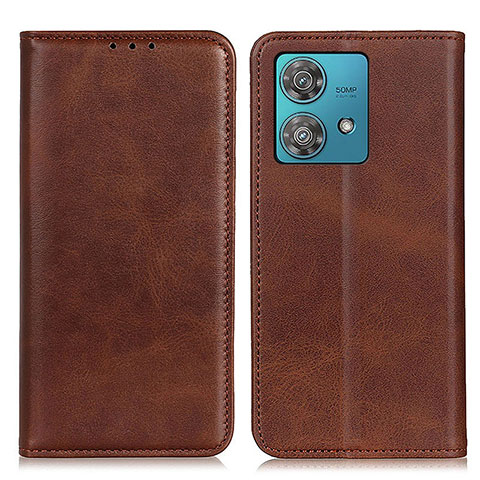 Coque Portefeuille Livre Cuir Etui Clapet A02D pour Motorola Moto Edge 40 Neo 5G Marron