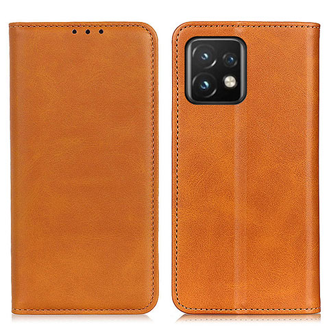 Coque Portefeuille Livre Cuir Etui Clapet A02D pour Motorola Moto Edge Plus (2023) 5G Brun Clair