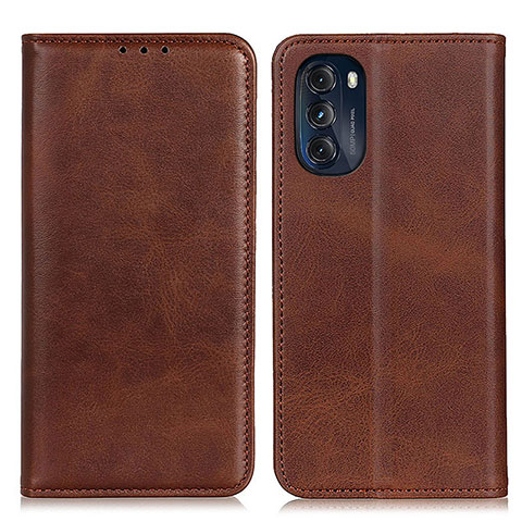 Coque Portefeuille Livre Cuir Etui Clapet A02D pour Motorola Moto G 5G (2022) Marron