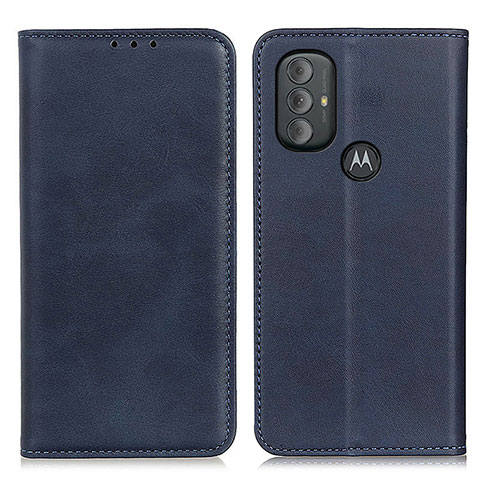 Coque Portefeuille Livre Cuir Etui Clapet A02D pour Motorola Moto G Play Gen 2 Bleu