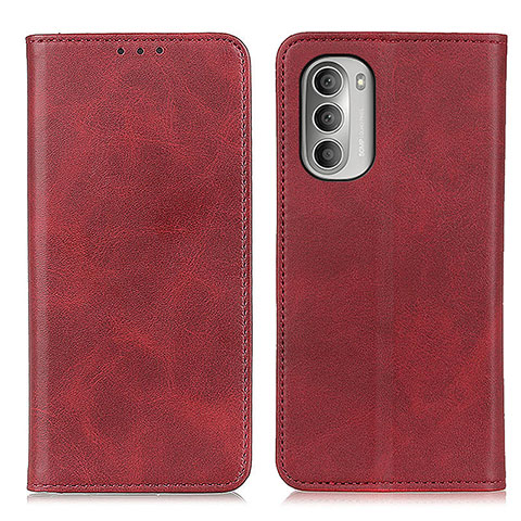 Coque Portefeuille Livre Cuir Etui Clapet A02D pour Motorola Moto G Stylus (2022) 4G Rouge