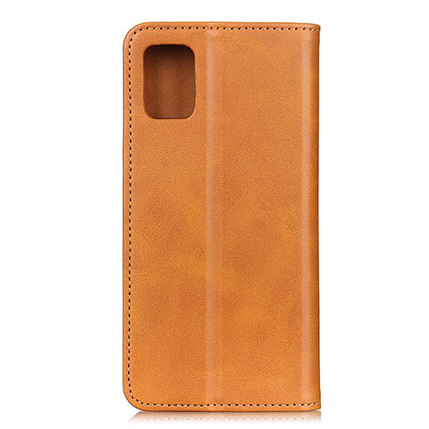 Coque Portefeuille Livre Cuir Etui Clapet A02D pour Motorola Moto G100 5G Brun Clair