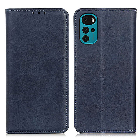 Coque Portefeuille Livre Cuir Etui Clapet A02D pour Motorola Moto G22 Bleu