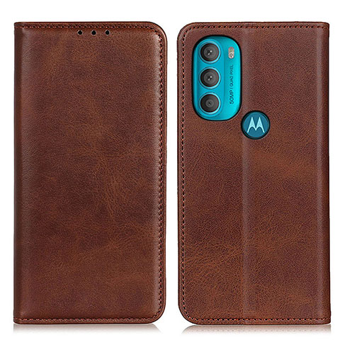 Coque Portefeuille Livre Cuir Etui Clapet A02D pour Motorola Moto G71 5G Marron