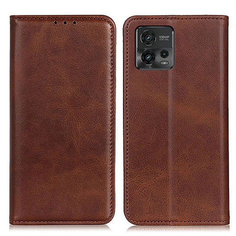 Coque Portefeuille Livre Cuir Etui Clapet A02D pour Motorola Moto G72 Marron