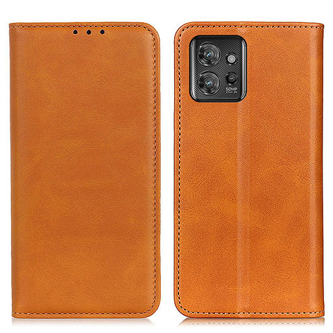 Coque Portefeuille Livre Cuir Etui Clapet A02D pour Motorola ThinkPhone 5G Brun Clair