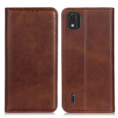 Coque Portefeuille Livre Cuir Etui Clapet A02D pour Nokia C2 2nd Edition Marron