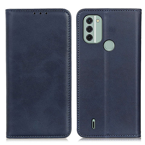 Coque Portefeuille Livre Cuir Etui Clapet A02D pour Nokia C31 Bleu