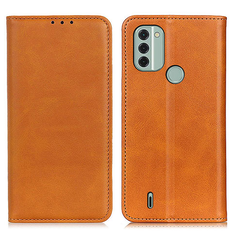 Coque Portefeuille Livre Cuir Etui Clapet A02D pour Nokia C31 Brun Clair