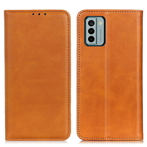 Coque Portefeuille Livre Cuir Etui Clapet A02D pour Nokia G22 Brun Clair