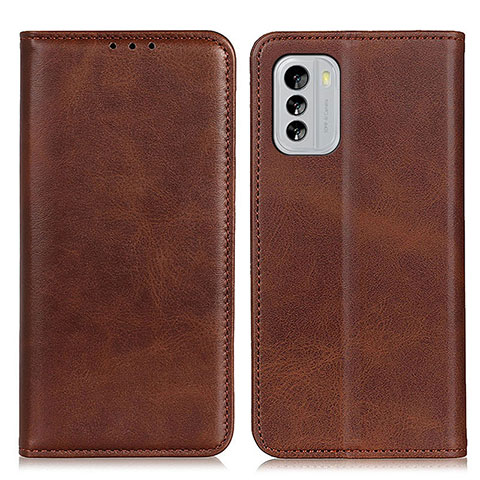 Coque Portefeuille Livre Cuir Etui Clapet A02D pour Nokia G60 5G Marron