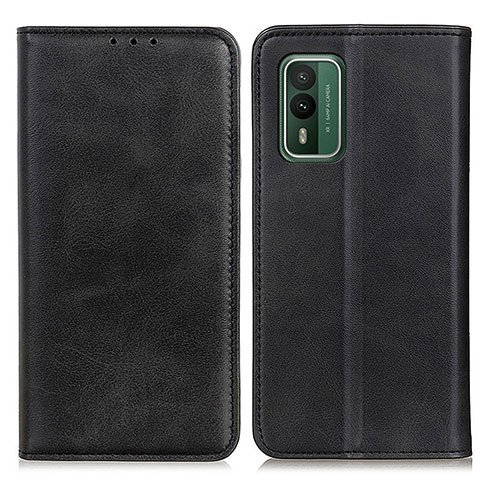 Coque Portefeuille Livre Cuir Etui Clapet A02D pour Nokia XR21 Noir