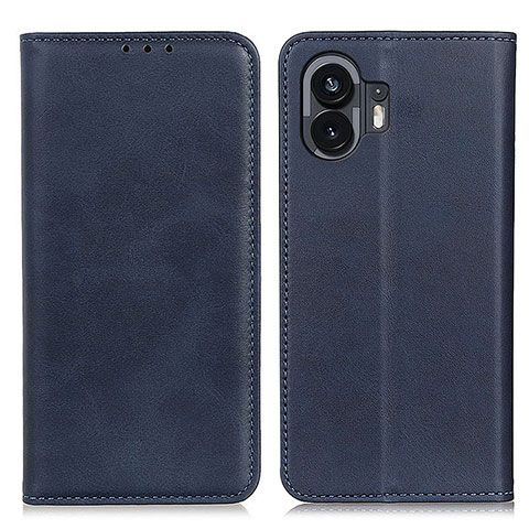 Coque Portefeuille Livre Cuir Etui Clapet A02D pour Nothing Phone 2 Bleu