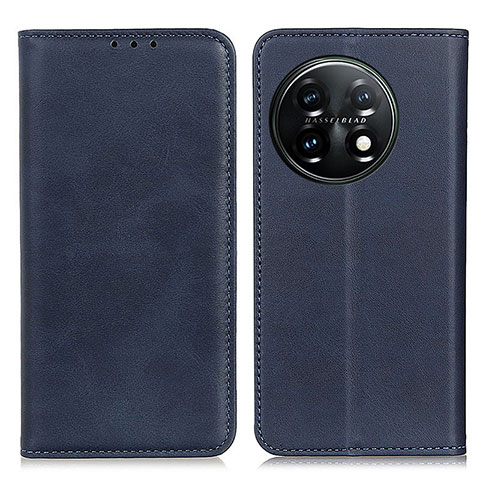 Coque Portefeuille Livre Cuir Etui Clapet A02D pour OnePlus 11 5G Bleu