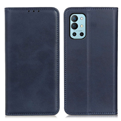 Coque Portefeuille Livre Cuir Etui Clapet A02D pour OnePlus 9R 5G Bleu