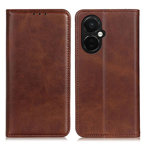 Coque Portefeuille Livre Cuir Etui Clapet A02D pour OnePlus Nord CE 3 5G Marron